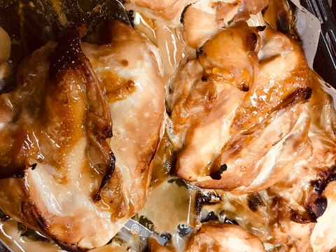 オーブンで★大量鶏胸肉の蜂蜜醤油焼き